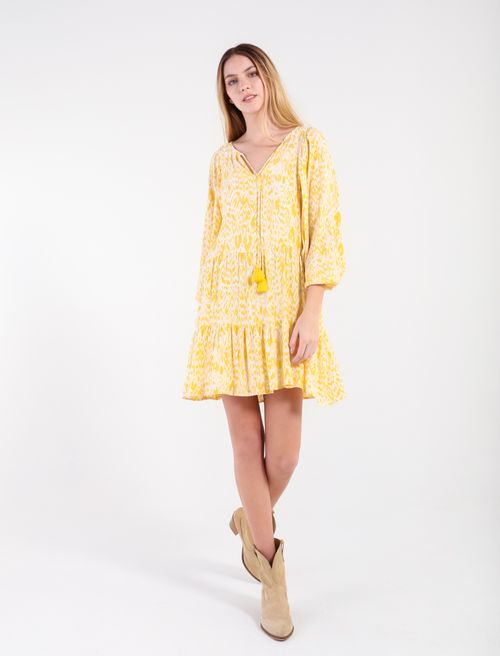 Vestido corto con estampado