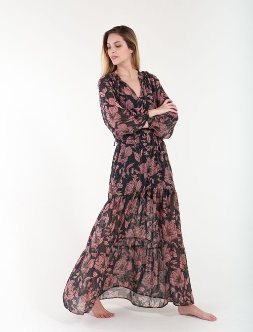 Vestido largo con estampado