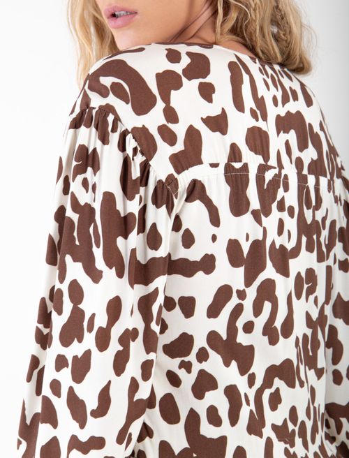 Vestido corto estampado