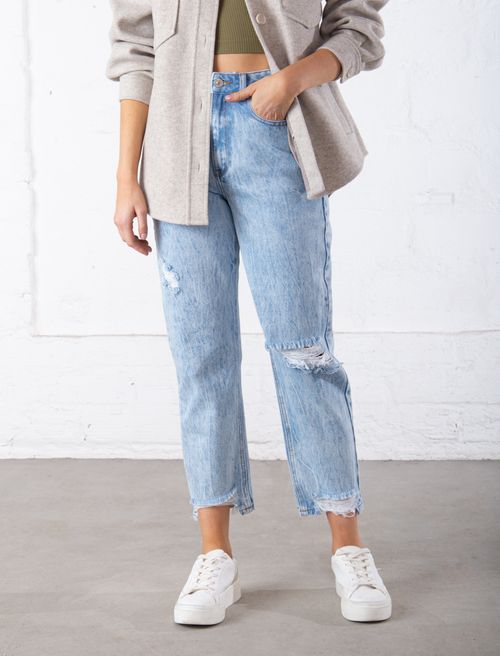 Jean fit Mom con rotos