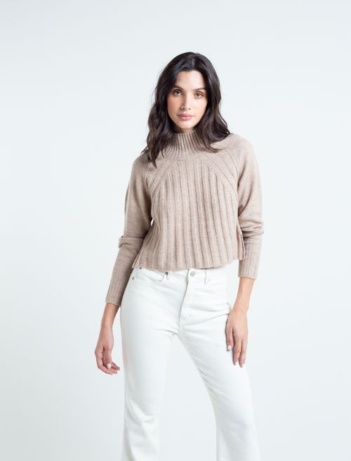 Buzo tejido cuello alto