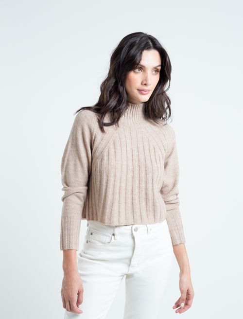 Buzo tejido cuello alto