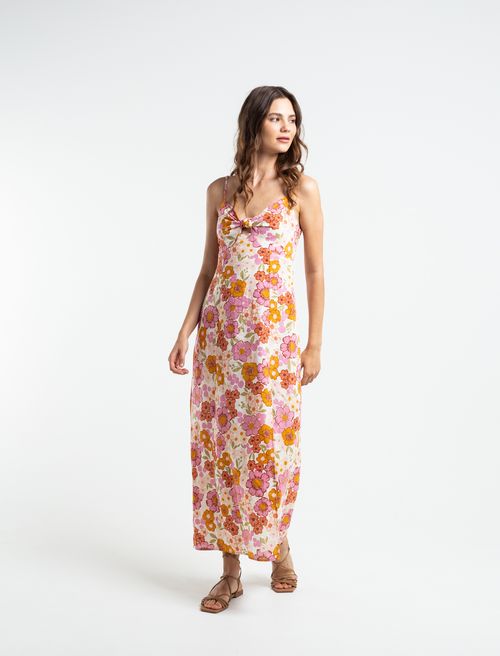 Vestido con diseño de flores