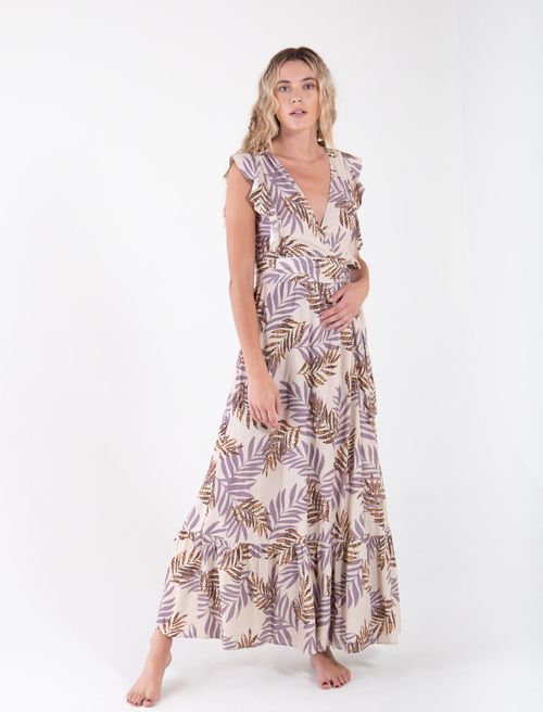 Vestido de manga sisa con boleros