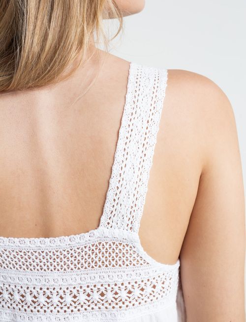 Vestido corto de tiras