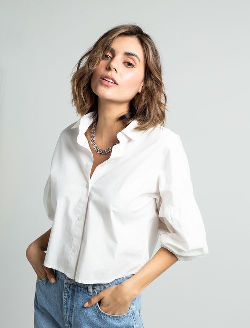Camisa de mangas con volumen