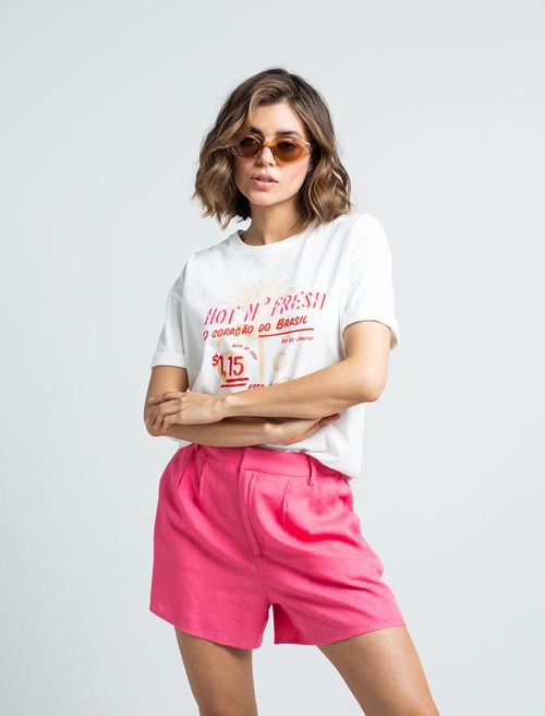 Camiseta estampada en frente