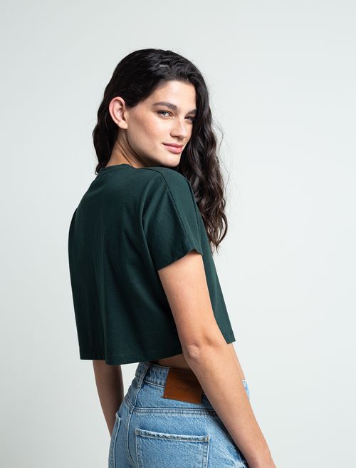 Camiseta tipo crop