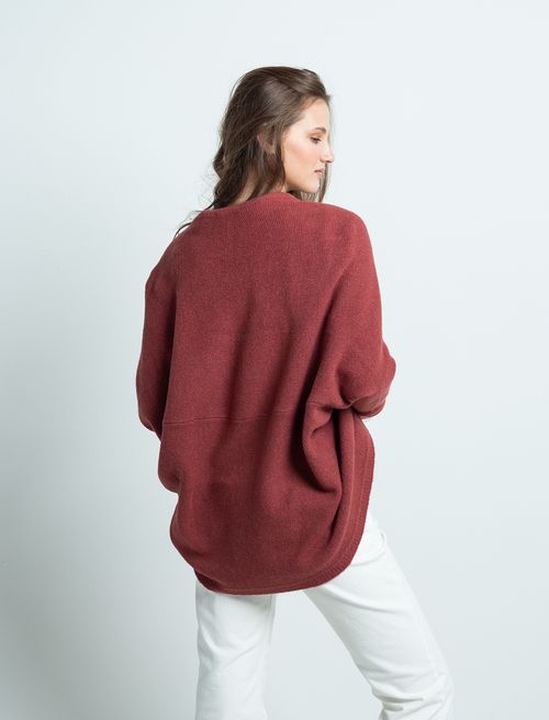 Suéter tejido de diseño abierto