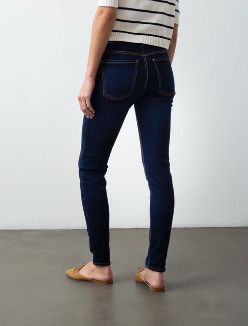 Jean para mujer tono oscuro Jegging tiro medio alto Anna infaltable