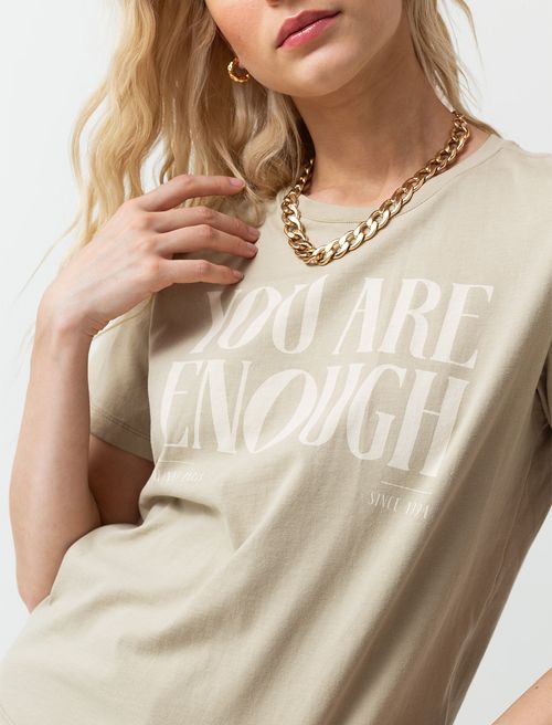 Camiseta básica estampada