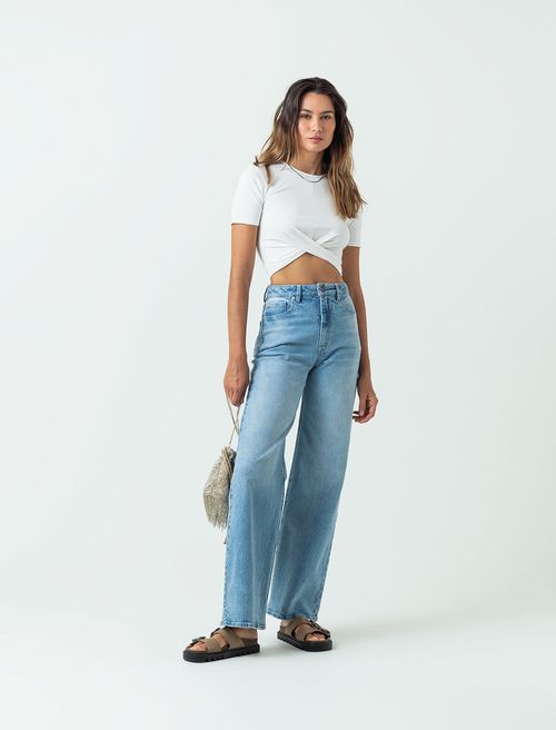 Camiseta ajustada crop