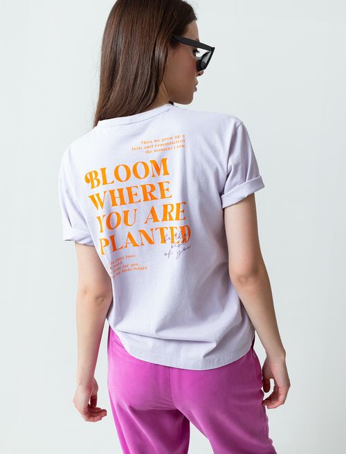 Camiseta estampada en espalda