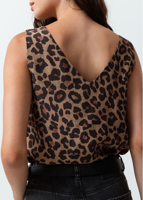 Camisa de animal print