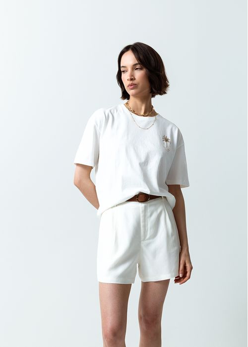 Camiseta básica estampada en posterior