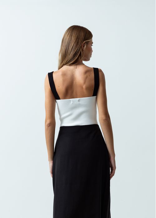 Camisa tejida de tiras