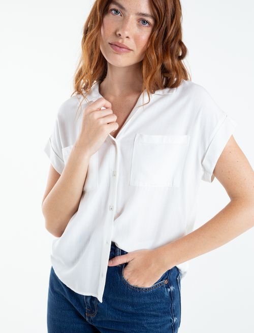 Camisa para mujer manga corta Martina infaltable