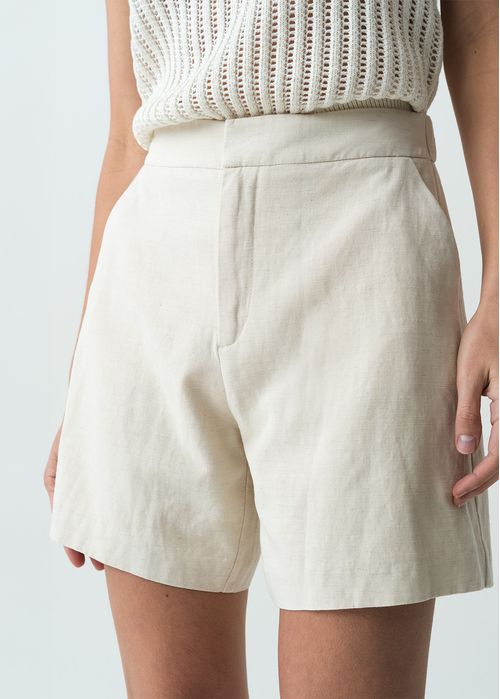Bermuda con elástico en cintura