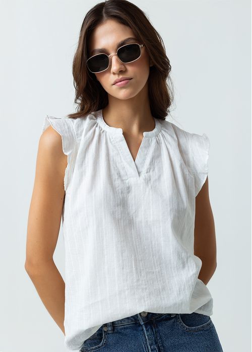 Camisa de manga sisa con bolero