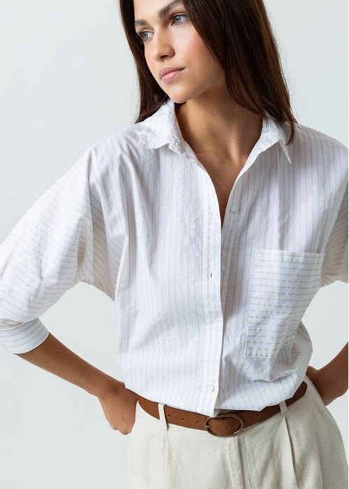 Camisa manga larga a rayas