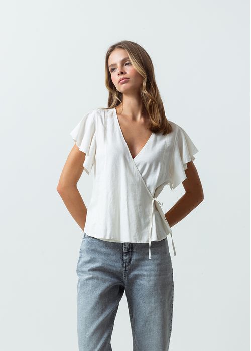 Camisa manga sisa con bolero