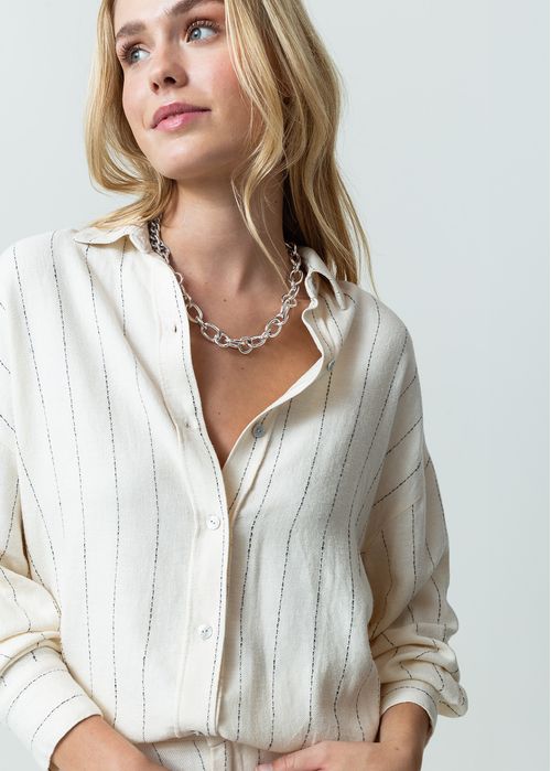 Camisa manga larga a rayas