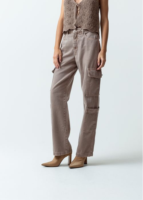 Pantalón Straight fit tiro alto