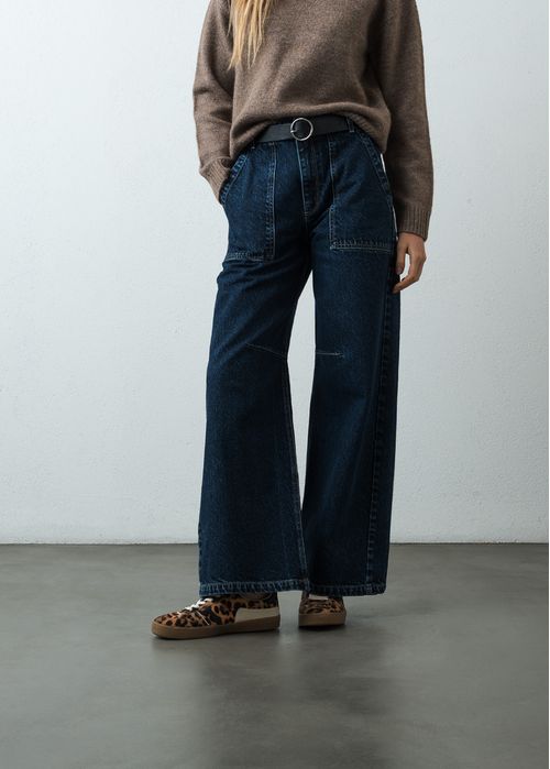 Jean Wide Leg de tiro alto