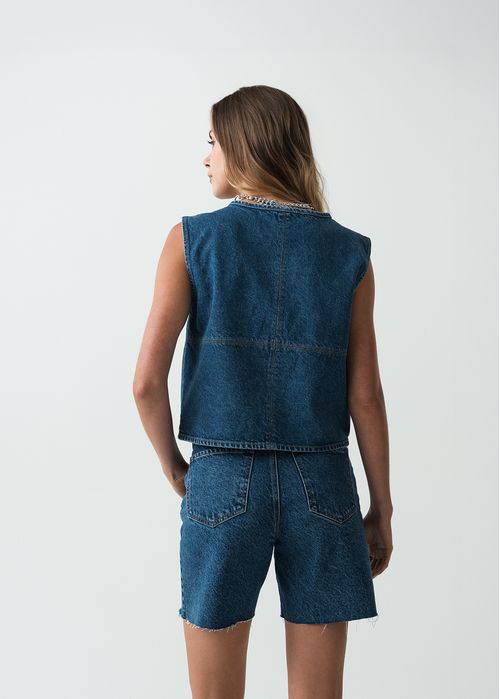 Chaleco en denim