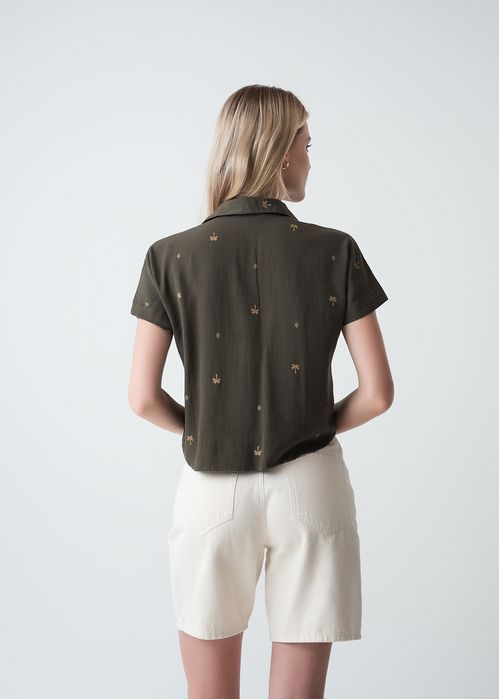 Camisa manga corta con mini prints