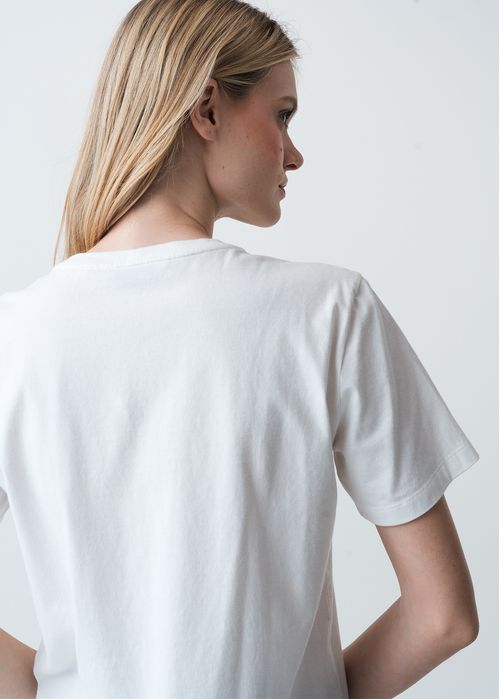 Camiseta manga corta estampada en frente