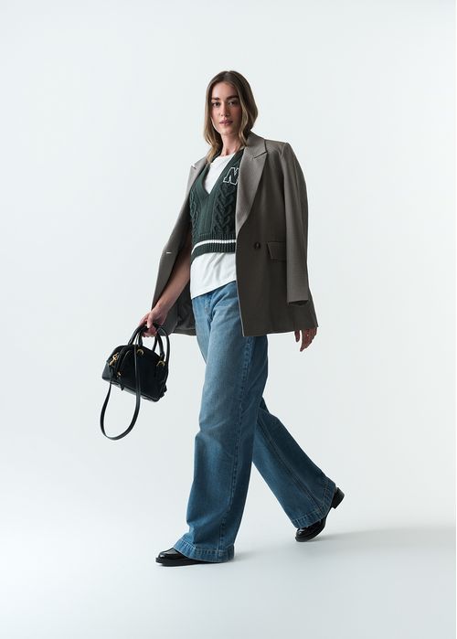 Chaqueta tipo abrigo elegante