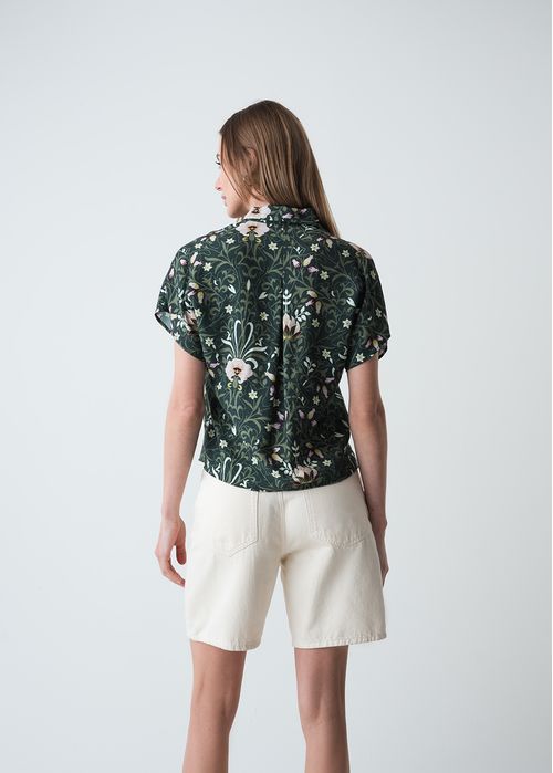 Camisa manga corta estampada de flores