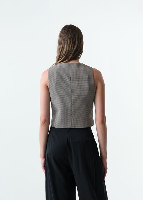 Camisa manga sisa tipo chaleco