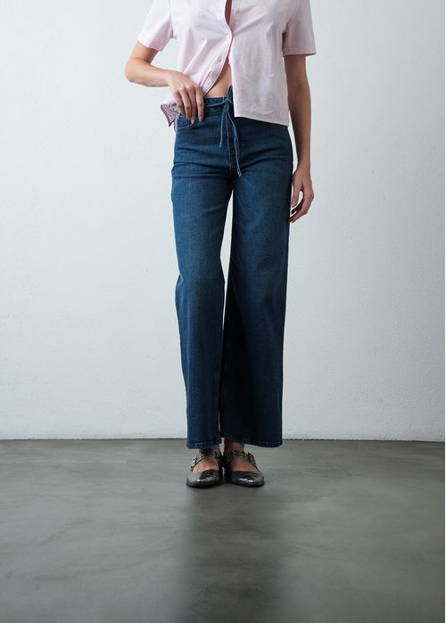 Jean Wide Leg tiro alto