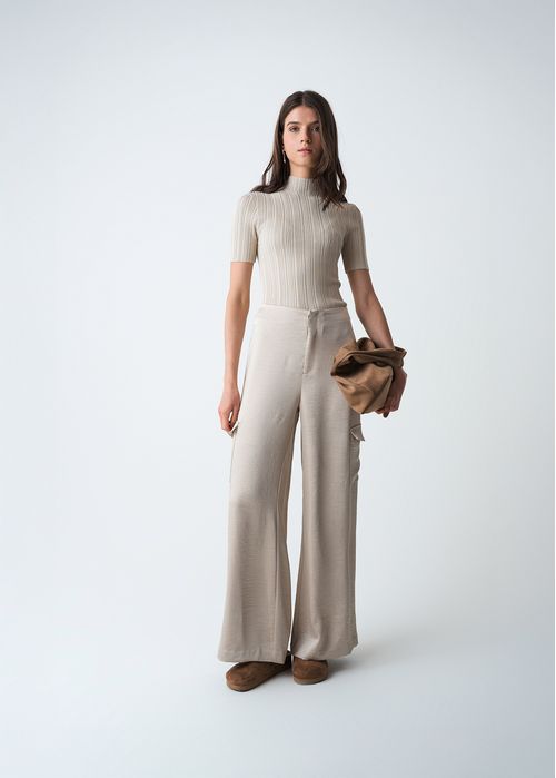 Camiseta tejida manga corta