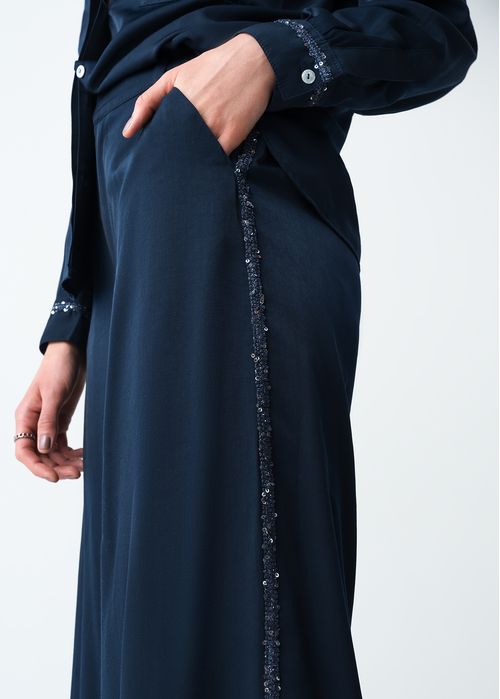 Pantalón Palazzo con lentejuelas