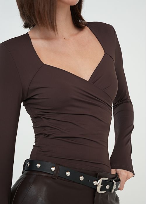 Camiseta ajustada manga larga