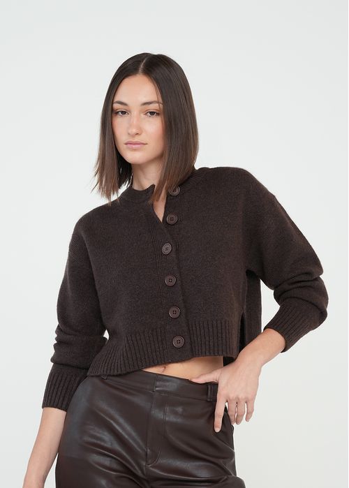 Buzo tejido con abertura