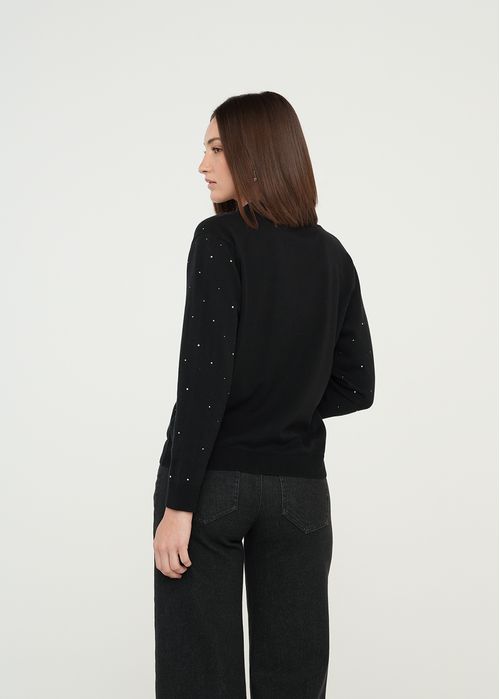 Camiseta Tejida con detalles brillantes