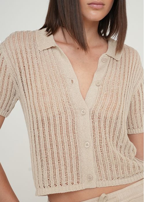 Camiseta tejida ajustada