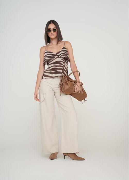 Camisa de animal print