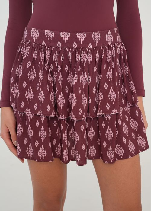 Falda estampada con bolero