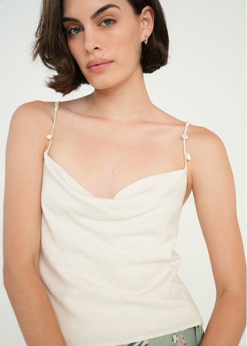 Camisa de tiras con manualidad