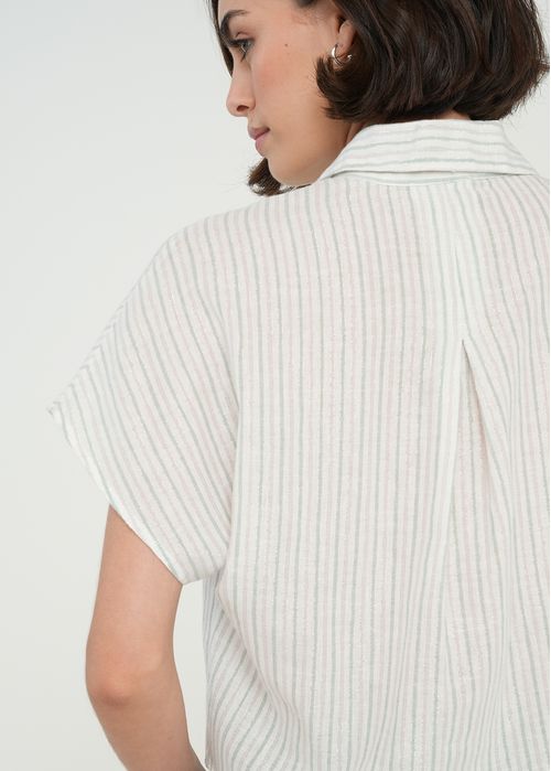 Camisa manga corta a rayas