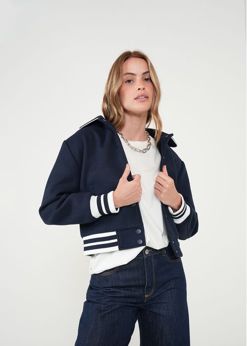 Chaqueta con bloques de color