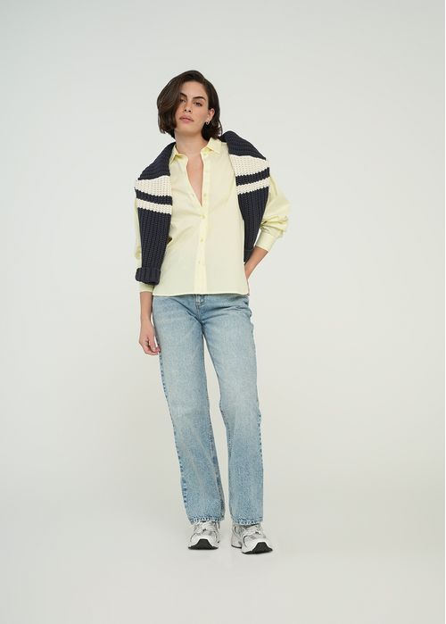 Camisa manga larga en algodón