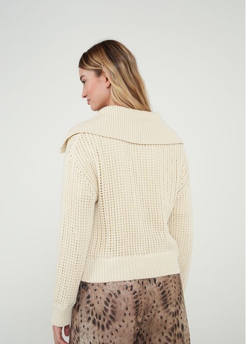 Chaqueta tejida con cierre