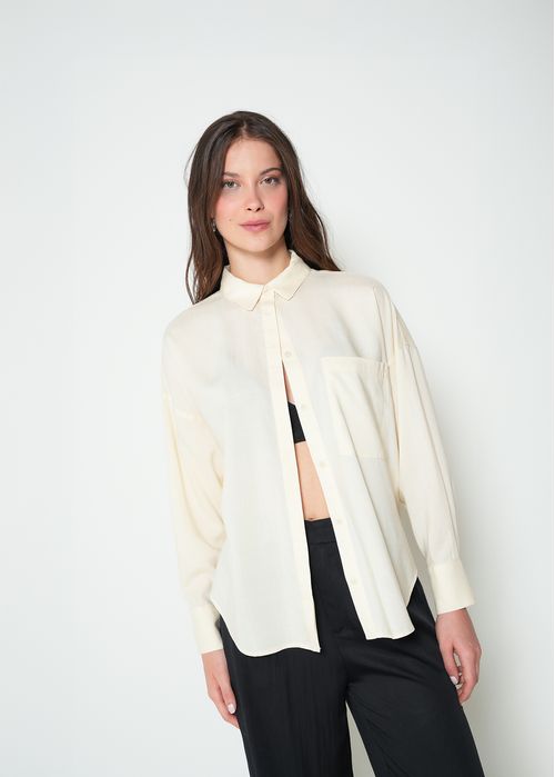 Camisa manga larga con bolsillo